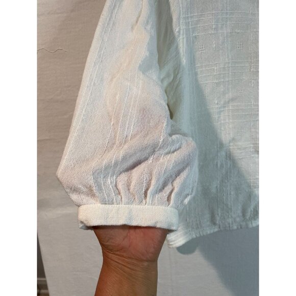 The Blouse Women's in Organic Cotton Will Soon Be a Staple in Your Wardrobe Sz M - Picture 3 of 15